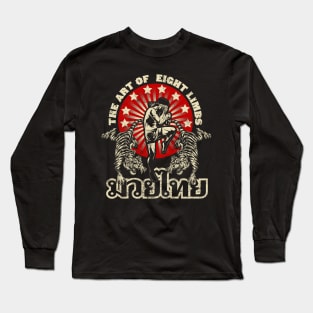 Muya Thai Retro Design Long Sleeve T-Shirt